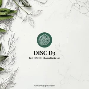 DISC D3 – Test DISC D3 z konsultacją 1,5h